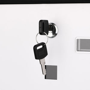 Cassetta Postale Acciaio Buca Lettere Posta Esterno Porta Giornale Bianco Nero