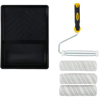 Set Pittore Stanley con 3 Rulli 23cm e Vaschetta Pittura Verniciare Pareti Casa
