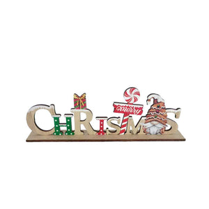 SCRITTA CHRISTMAS IN LEGNO 30X11CM GIOCOPLAST DECORAZIONE NATALIZIA
