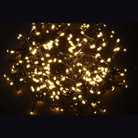 LUCI DI NATALE 200 LED BIANCO CALDO USO INTERNO E ESTERNO CON GUIOCHI LUCE 8M