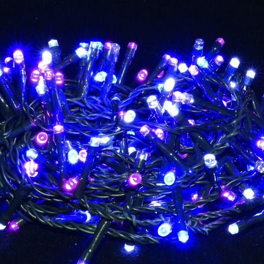 LUCI DI NATALE 240 LED ROSA VIOLA BIANCO BLU CON FLASH IP44 KOSMOS GIOCOPLAST