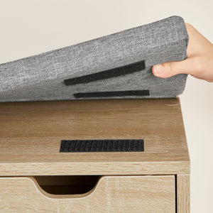 Scarpiera Valora con seduta e cassetto - Rovere Sonoma Grigio Lino