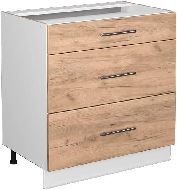 Mobiletto bagno Fame-Line, Bianco, 30 x 82 cm senza piano di lavoro, per la conservazione di articoli da bagno e prodotti per la pulizia
