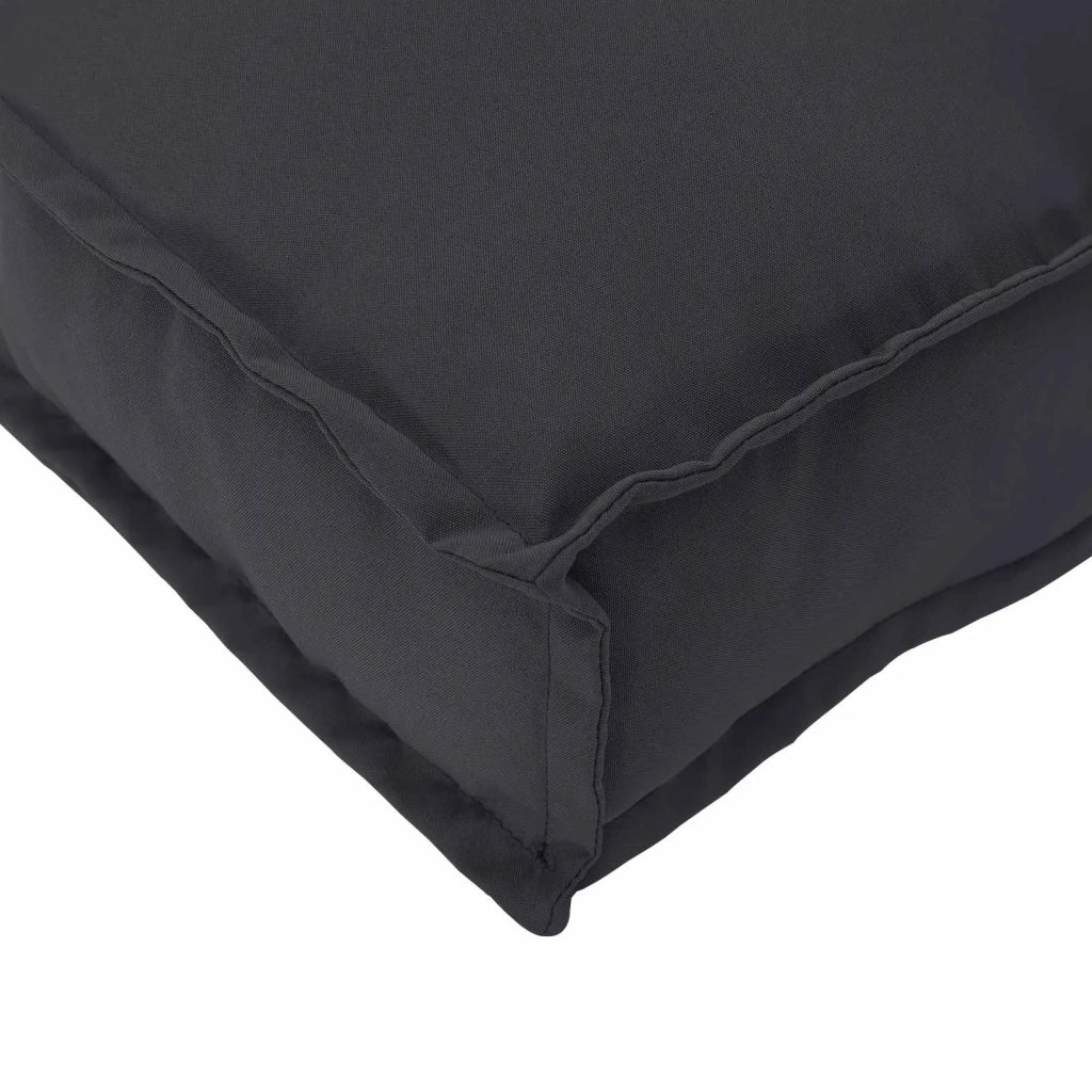 Cuscino Nero 100 x 40 x 8 cm Tessuto Oxford 42001622