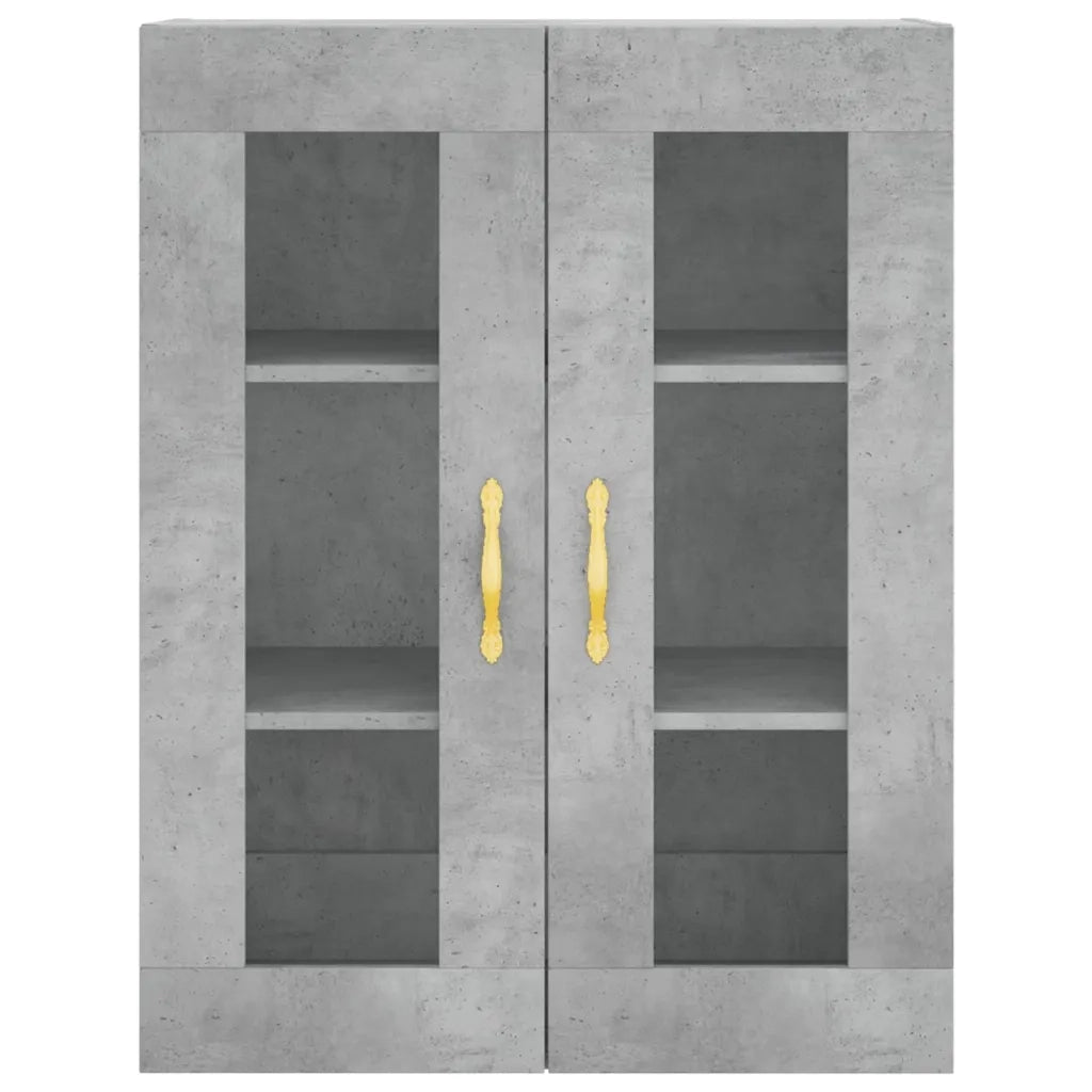 Armadietti a Parete 2 pz Grigio Cemento in Legno Multistrato CFW9461751
