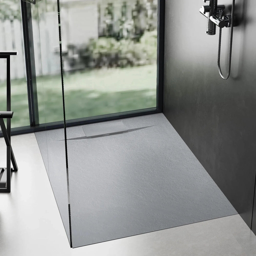 Piatto Doccia Rea Bazalt Grey 90x90