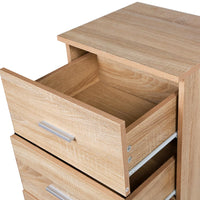 Mobile Cassettiera Mobiletto 5 Cassetti in Legno Design Moderno Querci 35x41x108