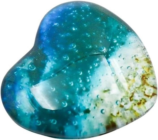 Carta di auguri con illuminazione verde e sacchetto portatile - Regalo per compleanno, matrimonio, madre - Oggetto di ricordo per donne e uomini