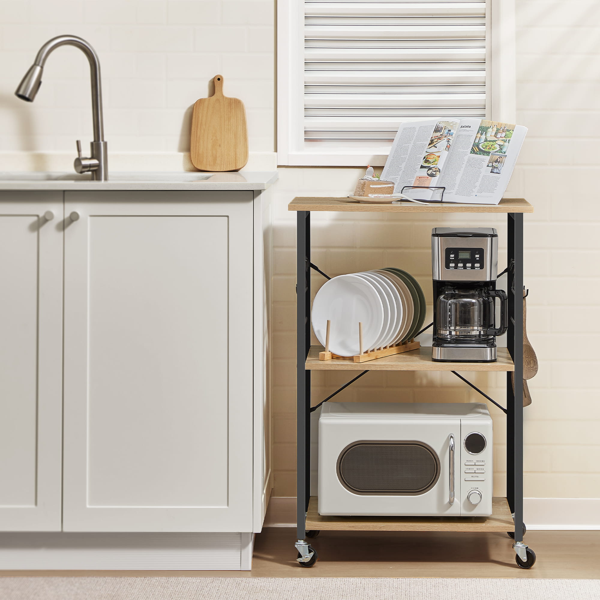 Valora CABINET ON WHEELS Scaffale da cucina Sonoma x1