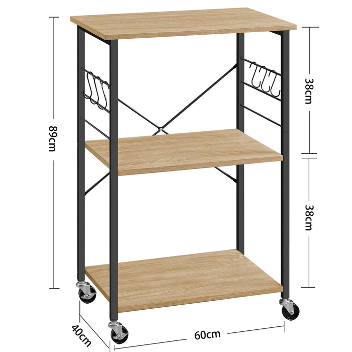 Valora CABINET ON WHEELS Scaffale da cucina Sonoma x1