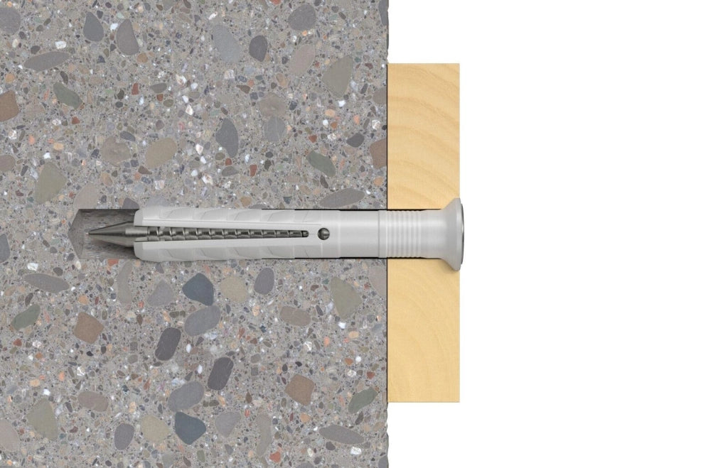 Fischer 48794 Hammerfix N Kit di viti e tasselli a muro Diametro 8 mm Lunghezza 120 mm colore Grigio Argento