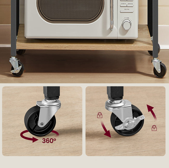 Valora CABINET ON WHEELS Scaffale da cucina Sonoma x1