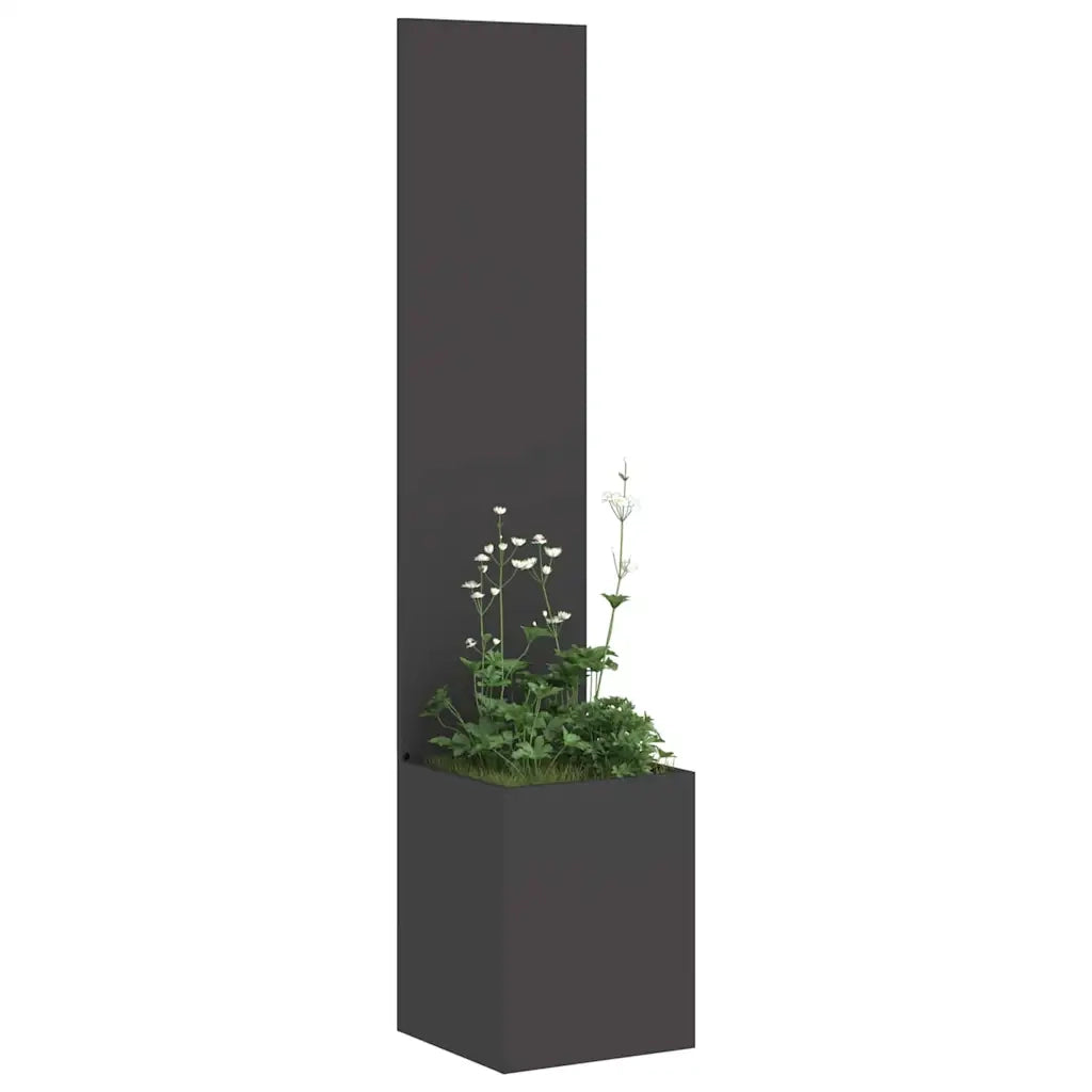 Schermo per privacy in giardino Traforo Nero 32 x 32 x 150 cm 876371