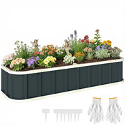 Letto da giardino ¨C zephmum ¨C 165x52x31 cm grigio scuro acciaio