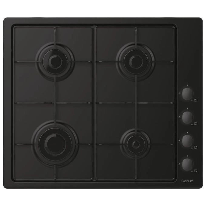 Candy Idea Piano Cottura CHW6LBB a Gas 4 Fuochi Gas Colore Nero