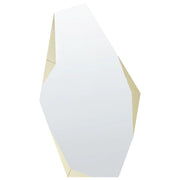 Specchio da parete Oro Vetro e MDF 68 x 120 cm Design irregolare Senza cornice