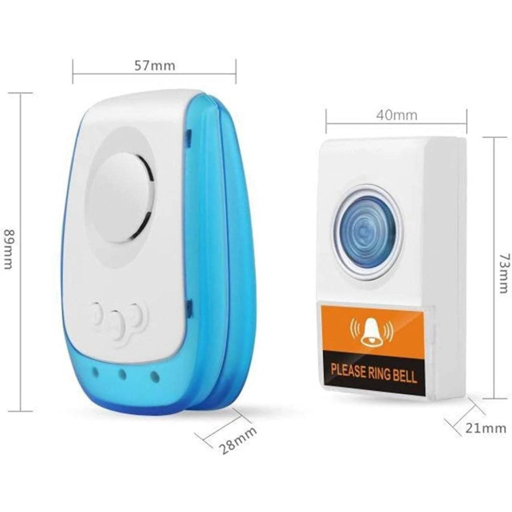Trade Shop - Campanello Wireless Senza Fili 38 Suonerie Regolabili Distanza Operativa 150mt -