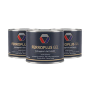 Kit 3 pezzi ferroplus gel smalto sintetico antiruggine giallo segnale 750 ml