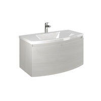Composizione Bagno con Mobile Sospeso Curvo Moderno en Lavabo Sole Savinidue