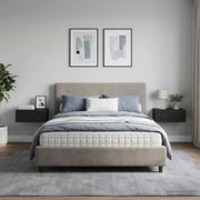 Mobiletto da notte a muro 2 pcs Nero 49 x 34,5 x 20 cm 898108