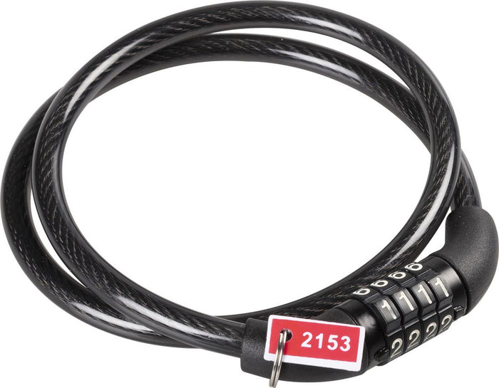 Antifurto spirale a cavo con combinazione 8x65 cm