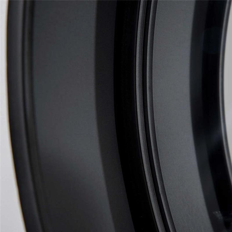 SPECCHIO DA PARETE ROTONDO Ø61CM CON CASSETTO E CORNICE IN METALLO NERO