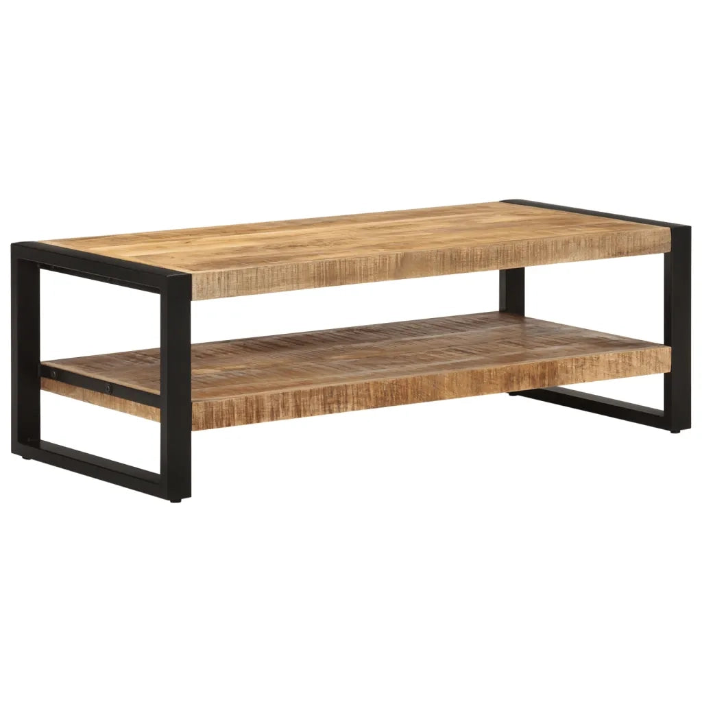 Tavolino da Salotto 120x55x40 cm in Legno Massello di Mango cod mxl 29736