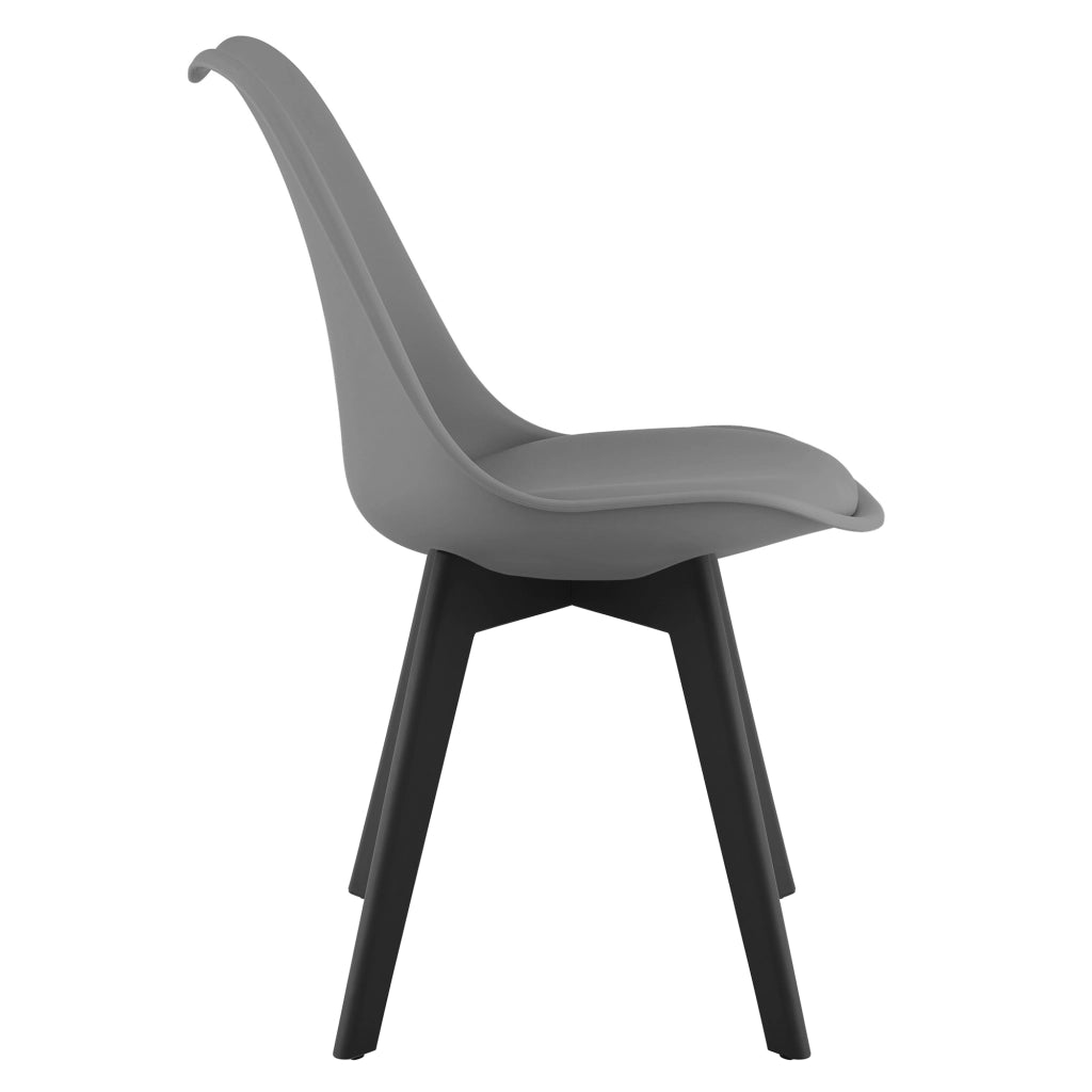 Sedia VALORA RIXK - Ergonomica Grafite con Gambe Nere x2