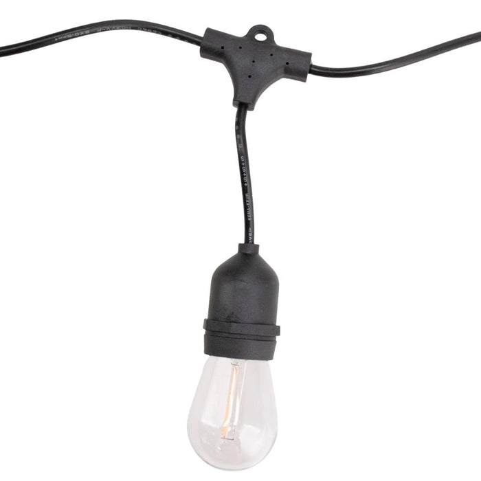 Ledme ghirlanda led solare 3w 10 lampadine e27 per esterno ip65 3000k calda