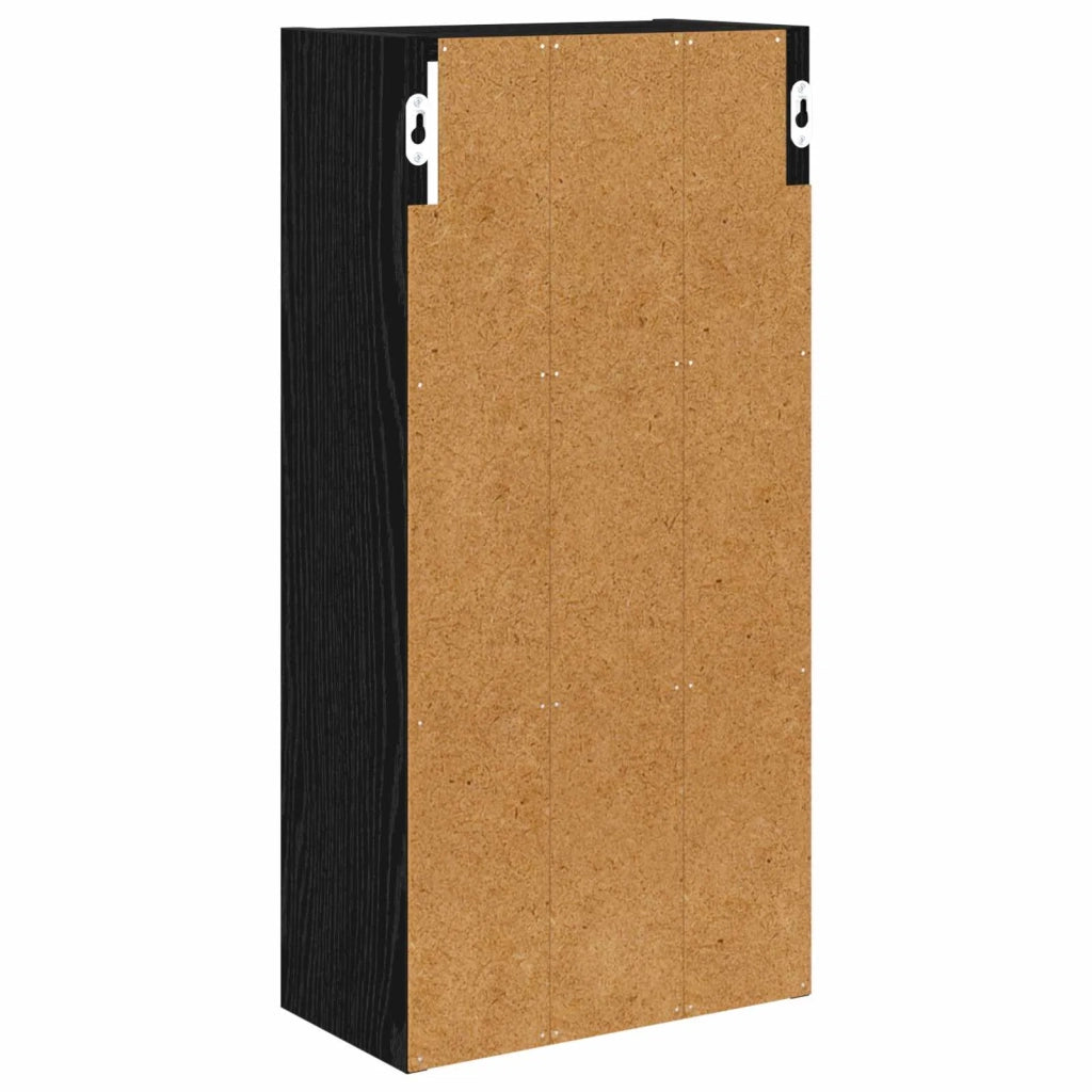 Armadio da bagno a muro Rovere Nero 30 x 16 x 62,5 cm 889336