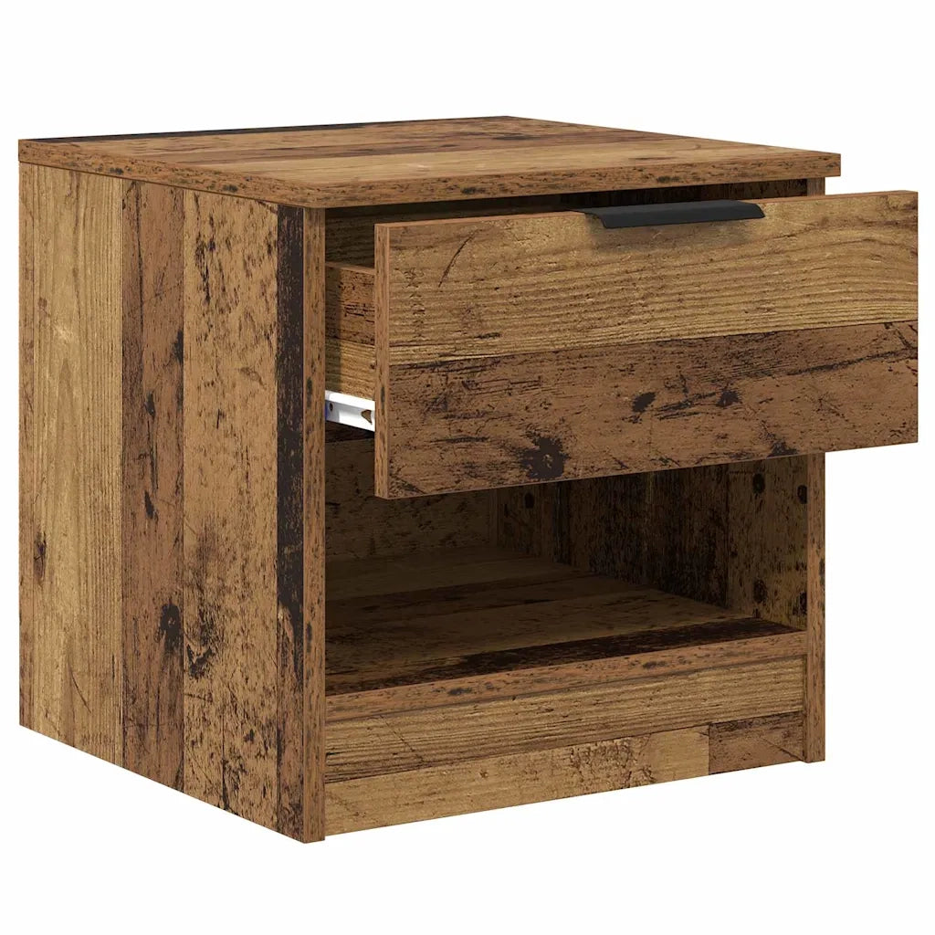 Armadietto per letto 2 pz Legno vecchio 40 x 39 x 40cm CFW8734387