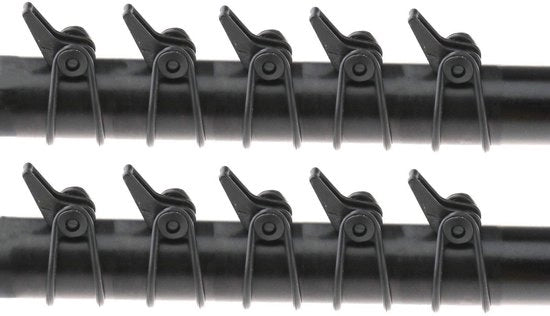 Kit di tenuta delle esche 10 pezzi - Materiale Kunststof/Rubber - Diametro 1,4 cm - Circonferenza 1,9/2,5 cm - Facile da utilizzare - Adatto per canne da pesca - Otre per esche