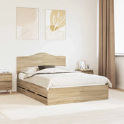 Struttura del letto con cassetto Rovere Sonoma 140 x 200 cm 3413410
