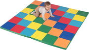 Tappeto Gioco Pieghevole, 144 x 144 cm, Tappetino da Ginnastica con Pelle Impermeabile, Tappeto da Pavimento per Cameretta (Colorato)