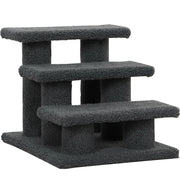 Scaletta per gatti a 3 gradini, 45 x 35 x 34 cm, grigio scuro