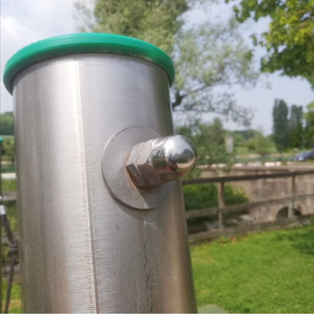 M 10 chiave 17 - 50pz dado esagonale cieco zincato passo grosso