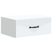 Mobiletto da notte a muro con cassetto Bianco 49 x 34,5 x 20 cm 898955