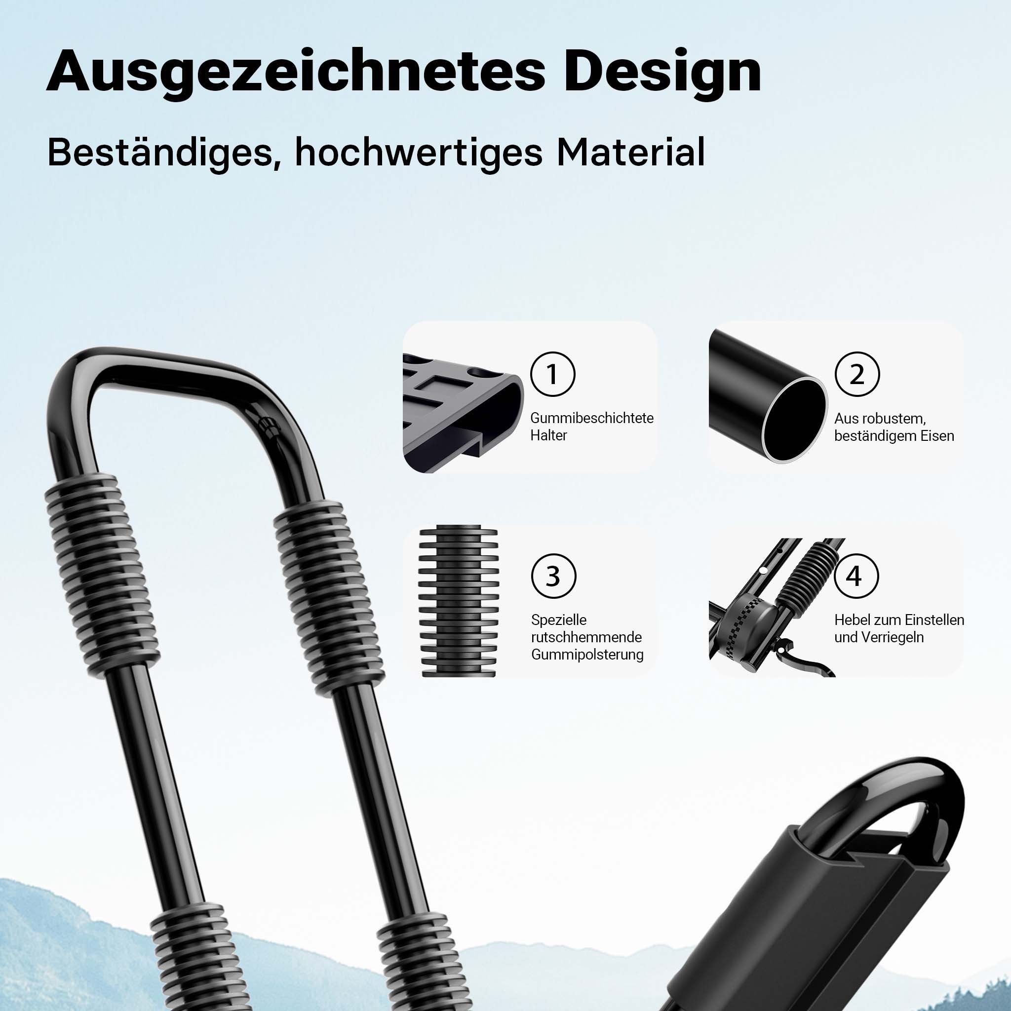 Porta kayak da auto a forma di J 2 pz. Ripiegabili In alluminio Porta canoa/kayak Cinghie incl.