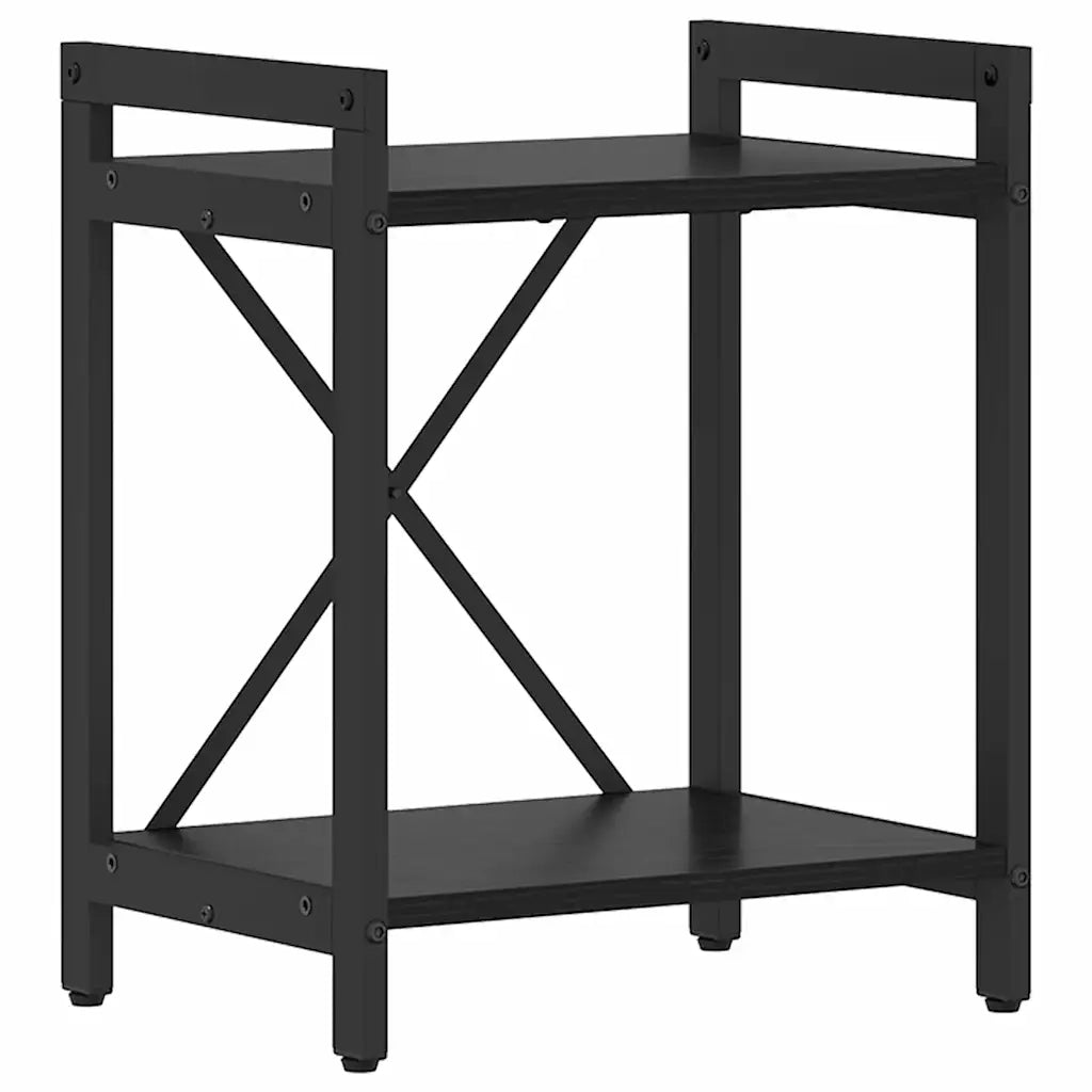 vidaXL Libreria Rovere nero 40 x 30 x 48.5 cm Legno multistrato