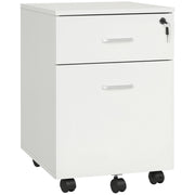 Cassettiera con Ruote per Ufficio ¨C zephmum ¨C 40x49x58 cm Bianco