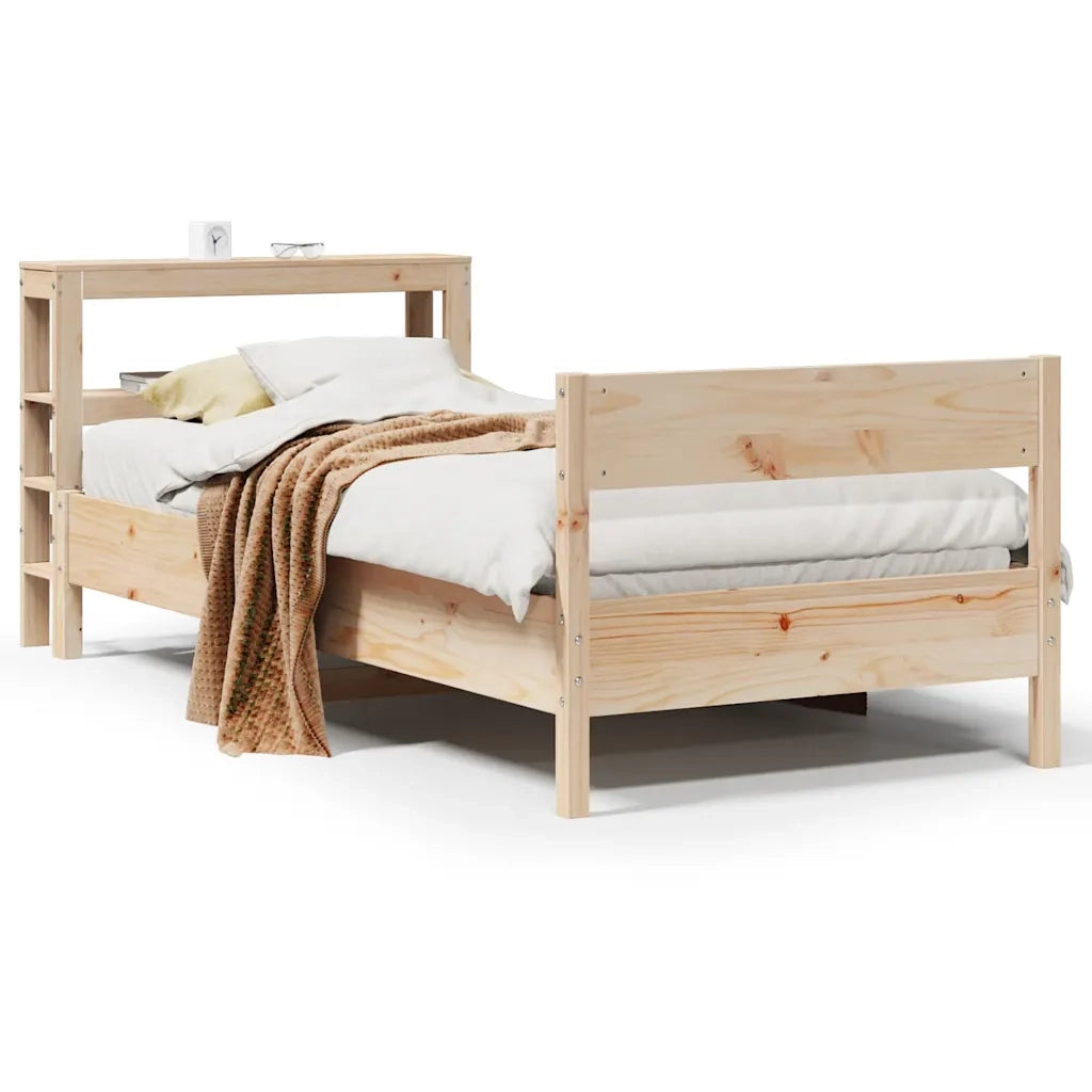 Letto senza Materasso 75x190 cm in Legno Massello Pino