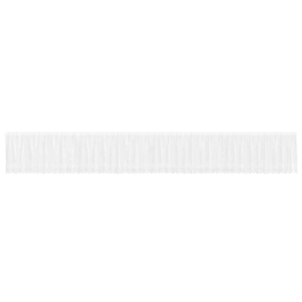 Tenda in Pizzo con tende Bianco 80 x 1200 cm Poliestere 4107969