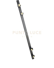 Base nera Snodo portalampada incluso 4 luci attacco GU10 120cm
