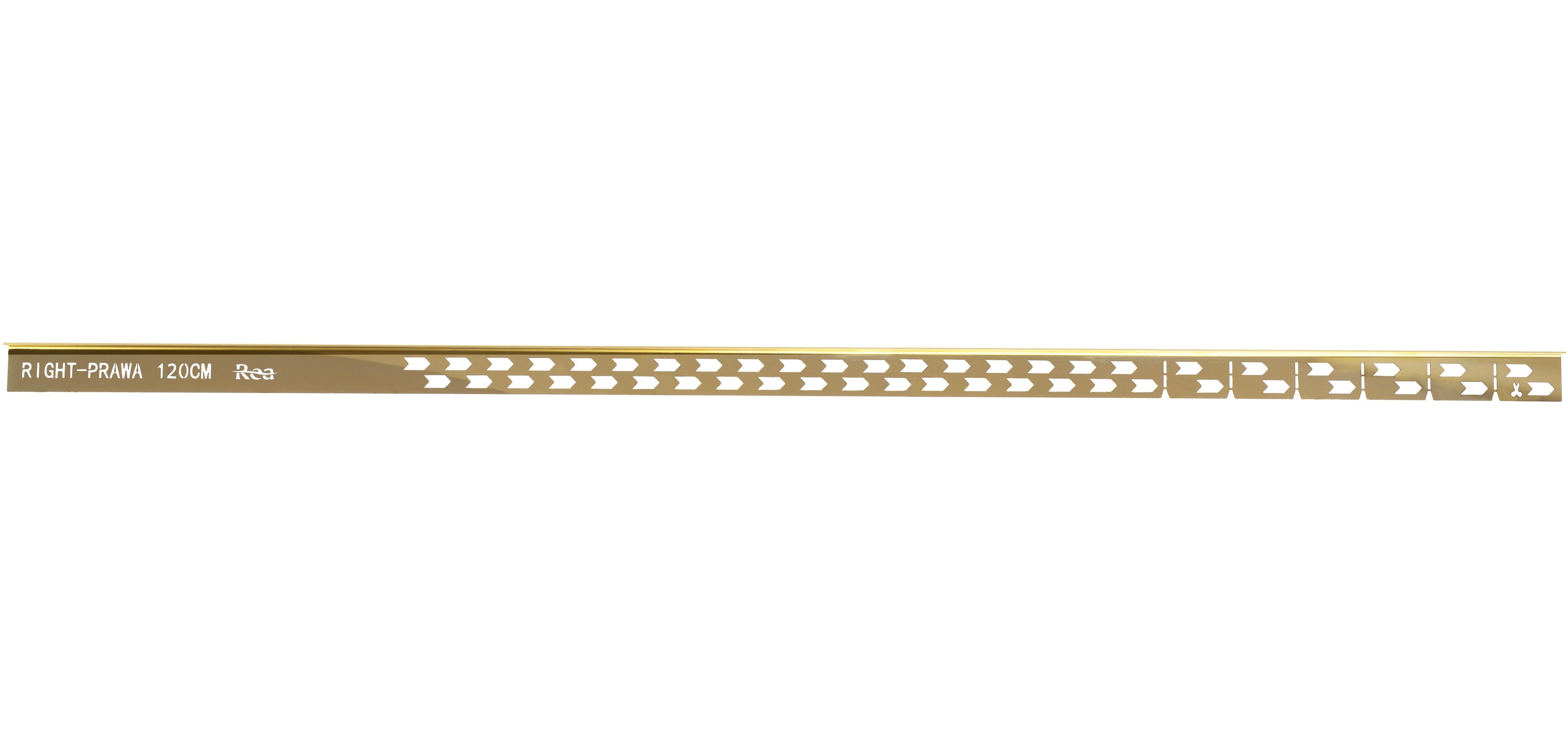 Profilo Doccia Pendenzato 120cm Gold destra