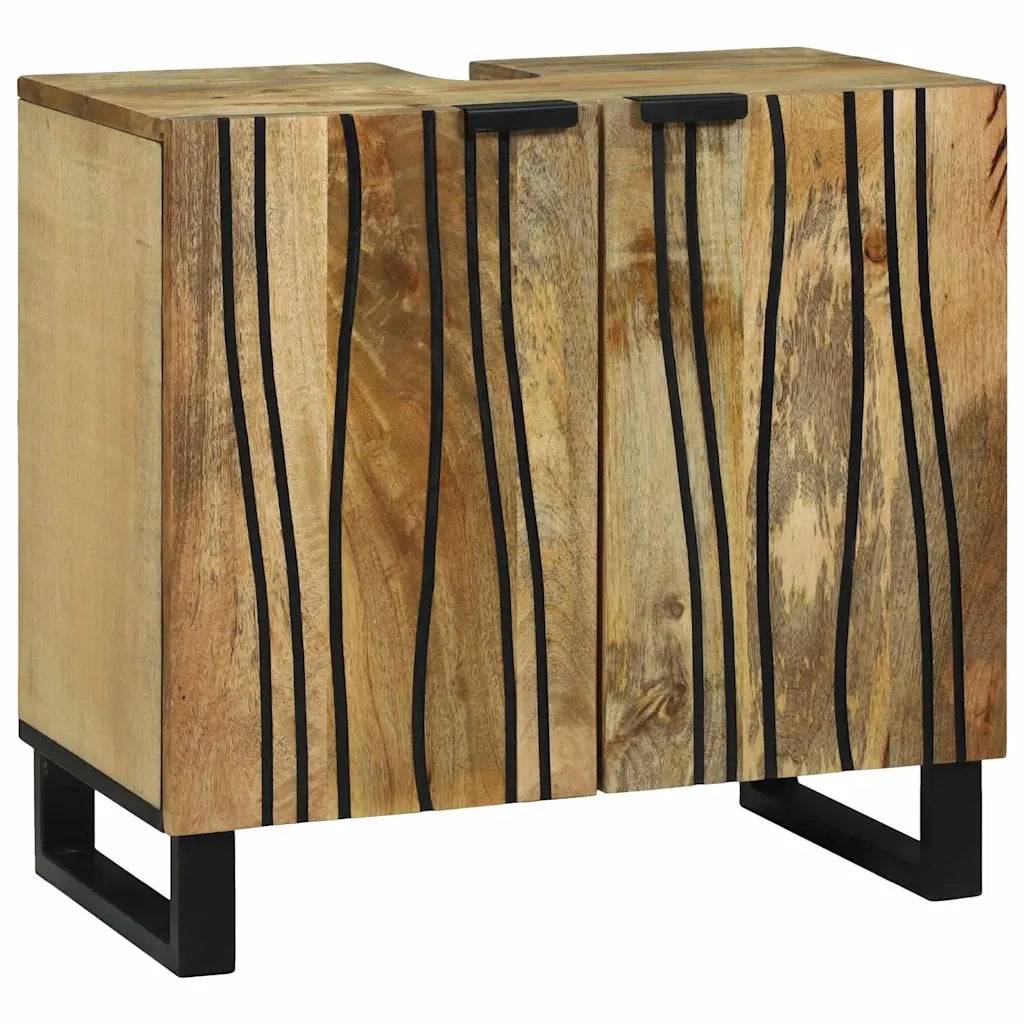Set di mobili per il bagno 4 pcs Marrone Legno multistrato
