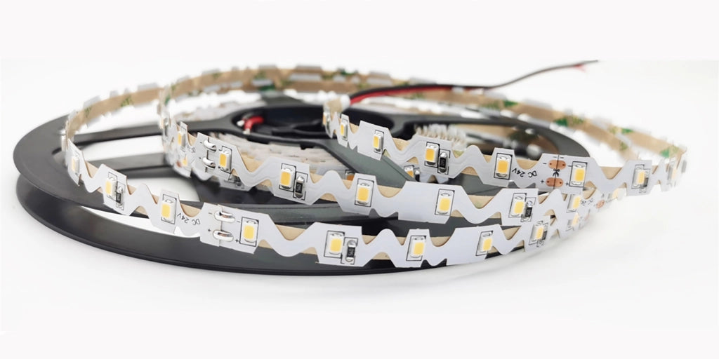 STRIP LED 2835 DC24V IN KAPTON 60 LED PER MT 14W PER MT 1542LM PER MT 6000K PIEGHEVOLE 0,8X500CM