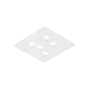 Lampada a Soffitto GISELLE P/M 5XGX53 Max 5x8W in Alluminio Bianco, Design Moderno Biemissione 120° per Interni - Gealuce