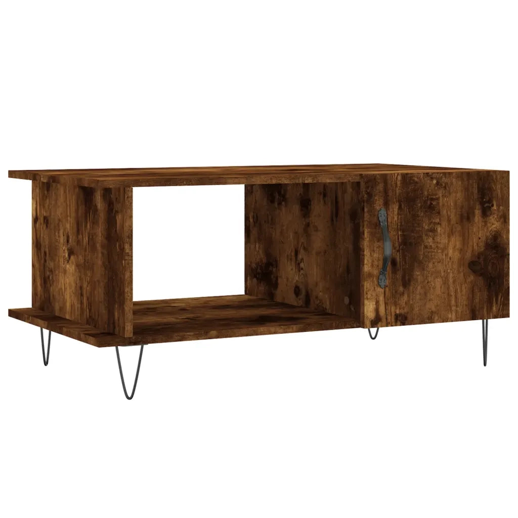 Tavolino da Salotto-Tavolino da soggiorno-Tavolo Rovere Fumo 90x50x40cm in Legno Multistrato 555030