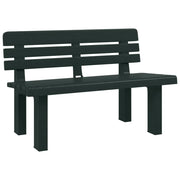 Panchina da Giardino | Panca da Giardino Verde 110x52x71 cm in Polipropilene