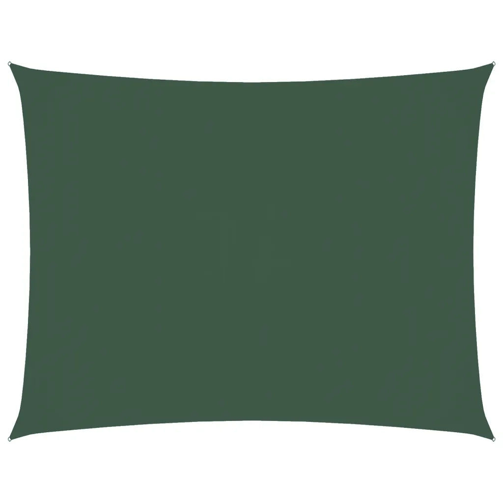 Parasole a Vela Oxford Rettangolare 5x6 m Verde Scurocod mxl 126441